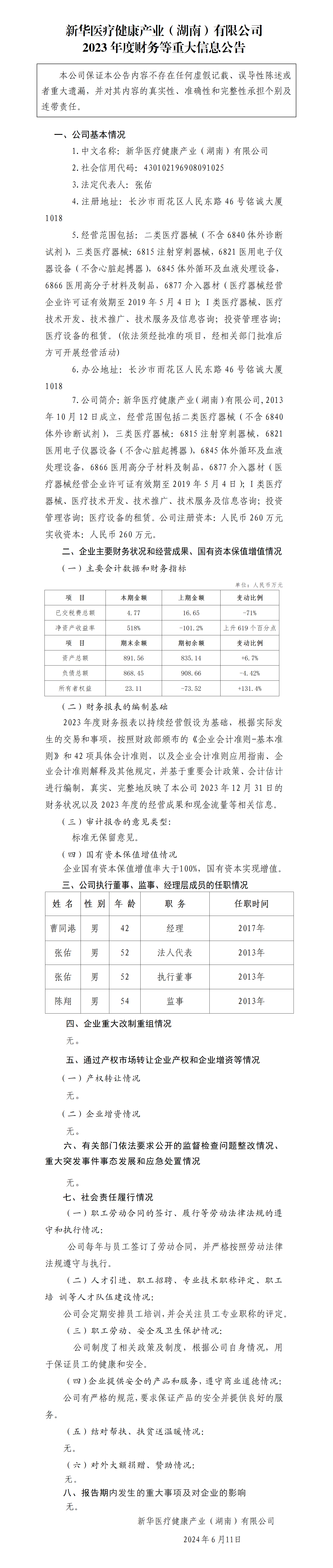 12.Ag旗舰厅官网健康产业（湖南）有限公司2023年度财务等重大信息公告_01.png